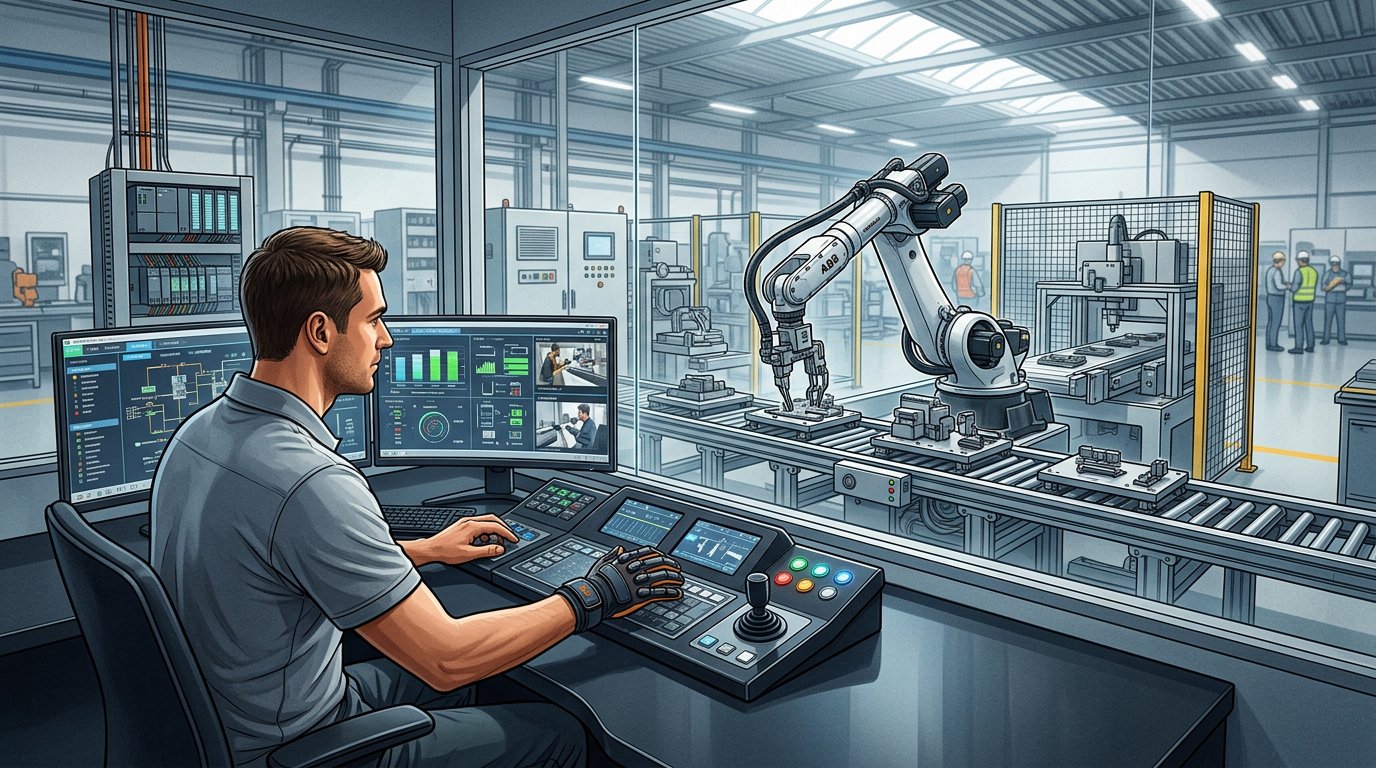 Rękawica egzoszkieletowa SenseGlove R1 dla systemów robotyki i automatyki przemysłowej