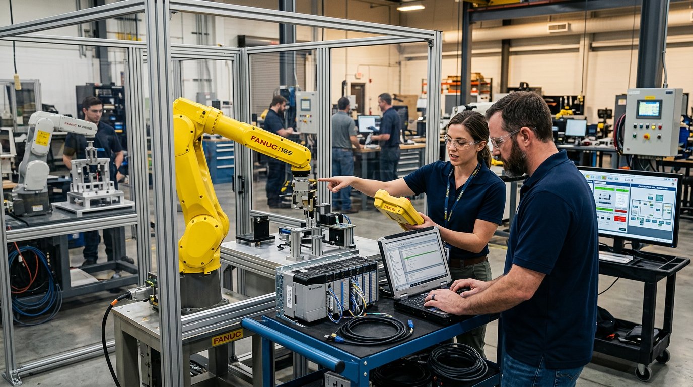 Szkolenie z programowania robotów FANUC i KUKA w Centrum EMT-Systems