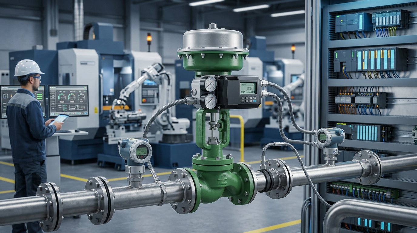 KSB integruje zawory z siłownikami pneumatycznymi oraz pozycjonerami elektropneumatycznymi