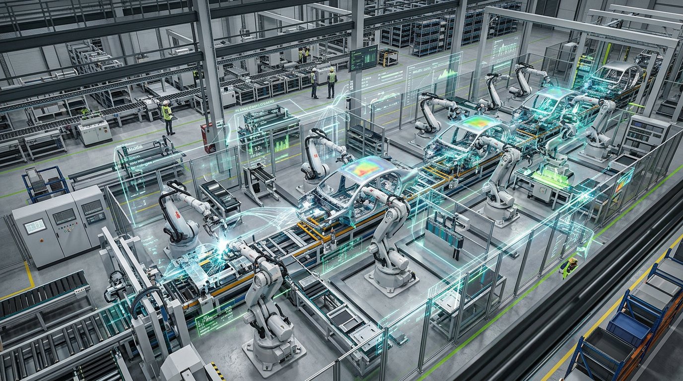 ABB i Nvidia opracują system szkolenia robotów fabrycznych w środowisku wirtualnym