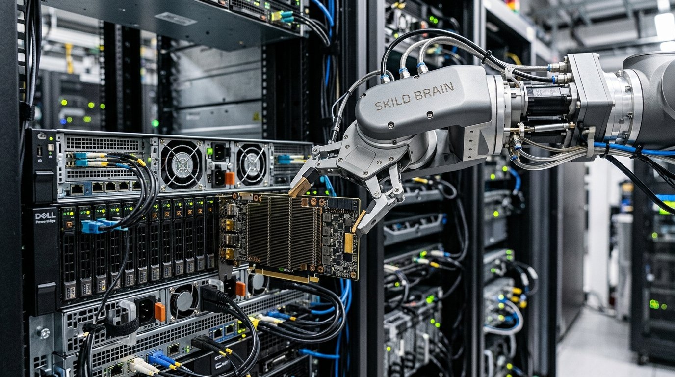 Skild Brain automatyzuje montaż szaf z układami GPU w fabrykach