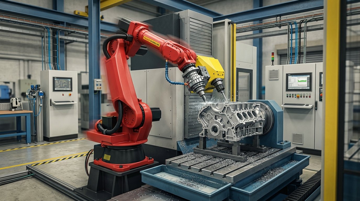 Nowy robot FANUC M-800 do precyzyjnej obróbki w sektorze lotniczym i motoryzacyjnym