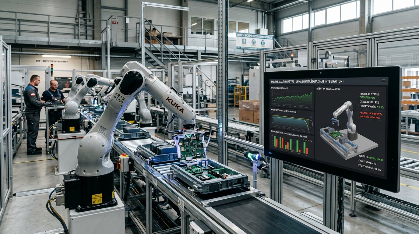 Firmy produkcyjne w Polsce przyspieszają wdrażanie robotów przemysłowych i technologii AI