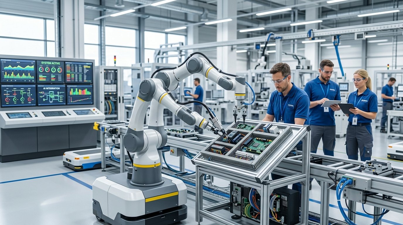 Delta Electronics prezentuje dwuramiennego cobota ze sztuczną inteligencją Nvidia