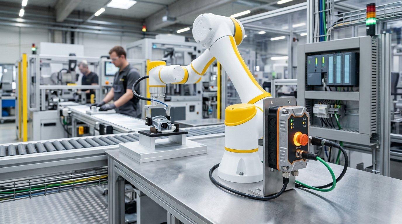ABB Robotics wprowadza interfejs bezpieczeństwa E-Device do sterowania robotami z kontrolerem OmniCore