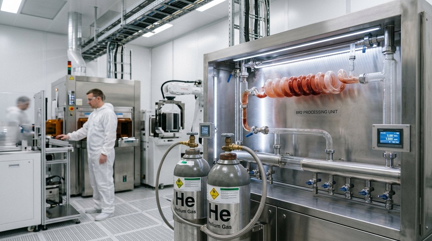 Konflikt na Bliskim Wschodzie zagraża dostawom helu i bromu dla producentów pamięci