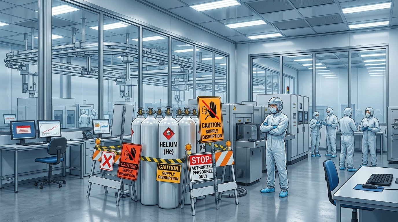 Ataki w Katarze zagrażają dostawom helu do fabryk półprzewodników