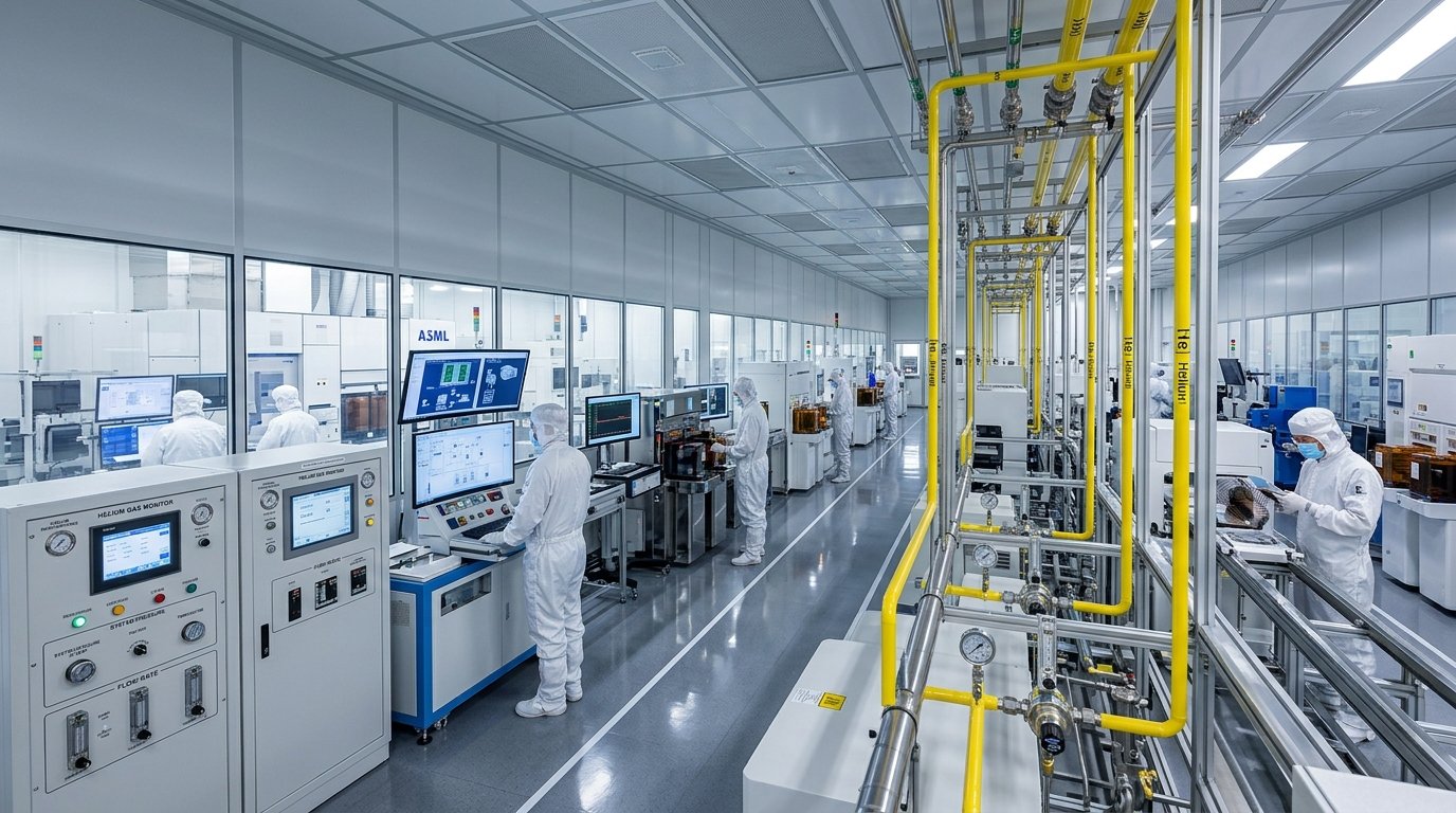 Globalny niedobór helu zagraża ciągłości produkcji wafli krzemowych