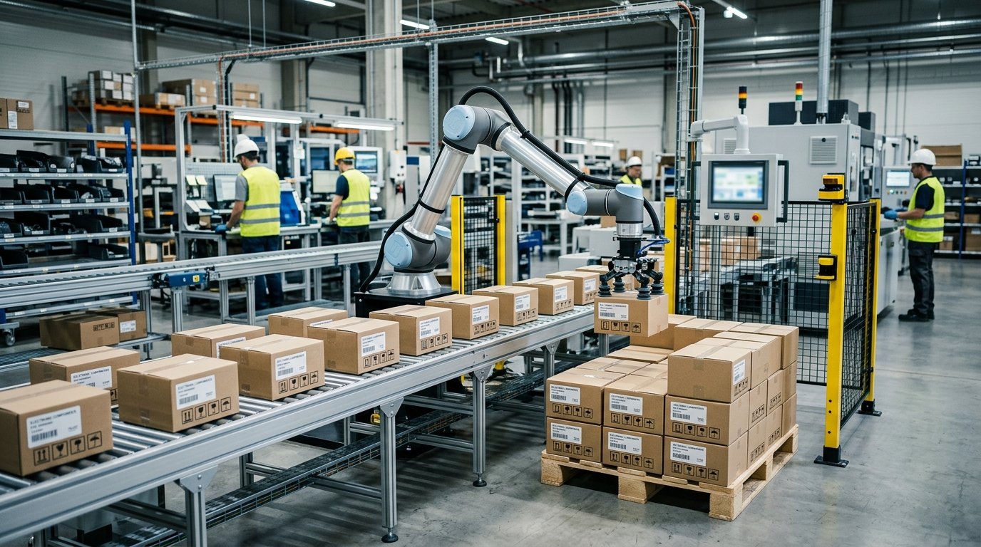 Elmark Automatyka: Coboty Universal Robots do paletyzacji ze zwrotem w 18 miesięcy