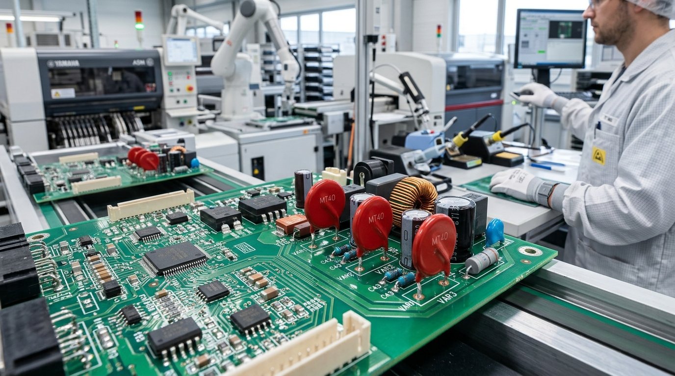 Warystory TDK ThermoFuse serii MT40 do ochrony przeciwprzepięciowej w systemach przemysłowych